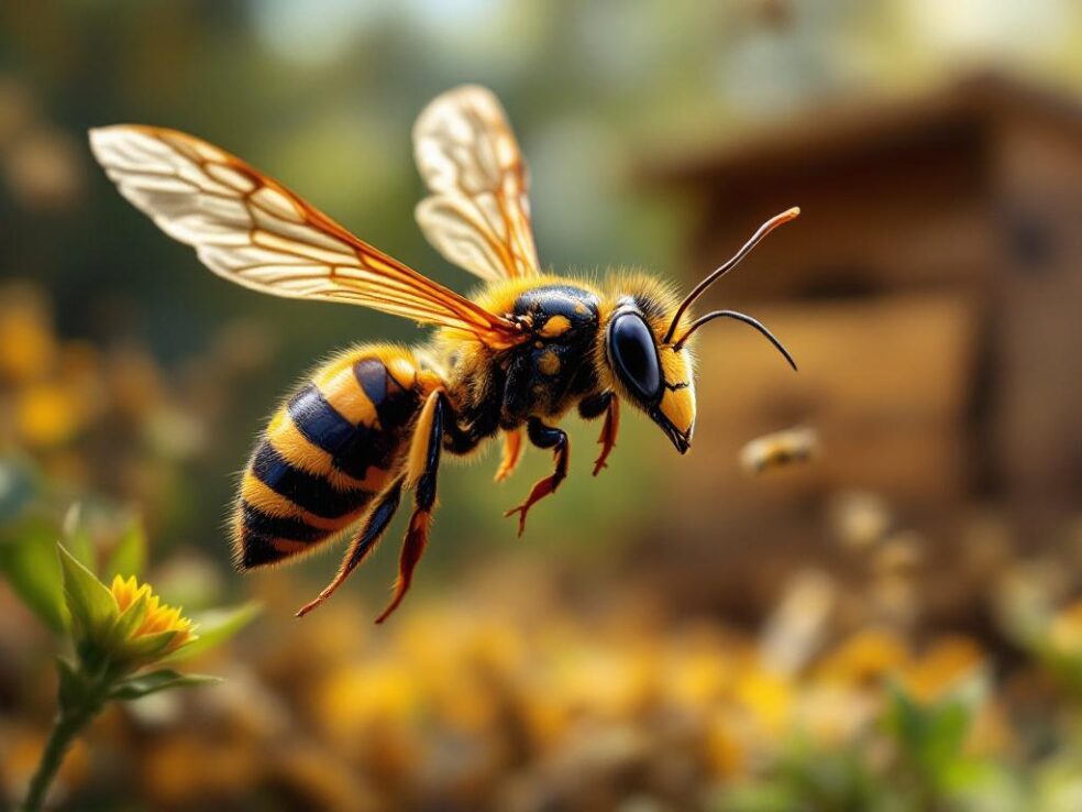 Asiatische Hornisse - Vespa velutina (by Le Chat Mistral AI)